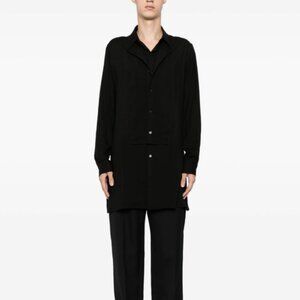 BNWT AW24 YOHJI YAMAMOTO POUR HOMME YYPH BIB LONG SHIRT 2